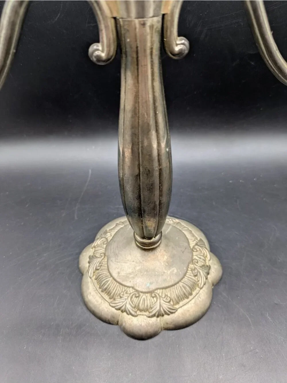 Vintage Royal Gallery Silver Plated 3 Arm Candelabra Taper Candle Holder 10